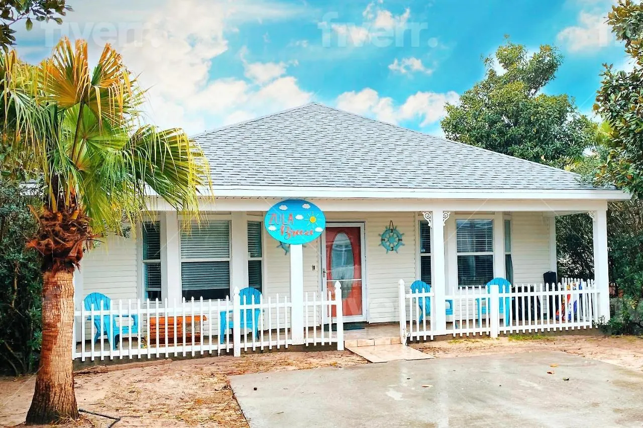 Ferienhaus Zula Breeze House, Sleeps 18, Private Heated Pool Spa, 3min Walk To The Beach, Pets Welcome, Fenced Yard *
