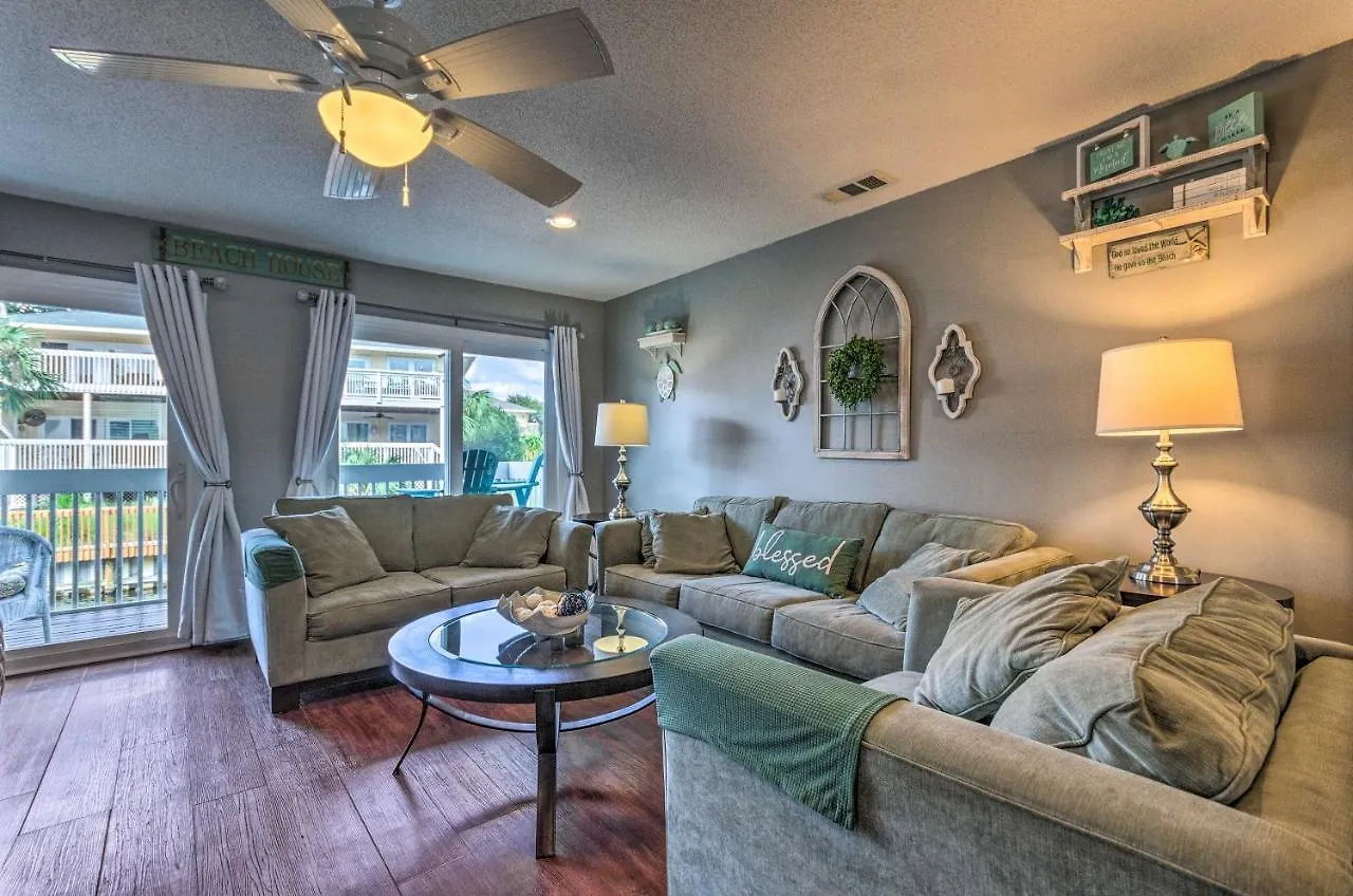 Sandpiper Cove Escape On Canal - Walk To Beach! Apartment