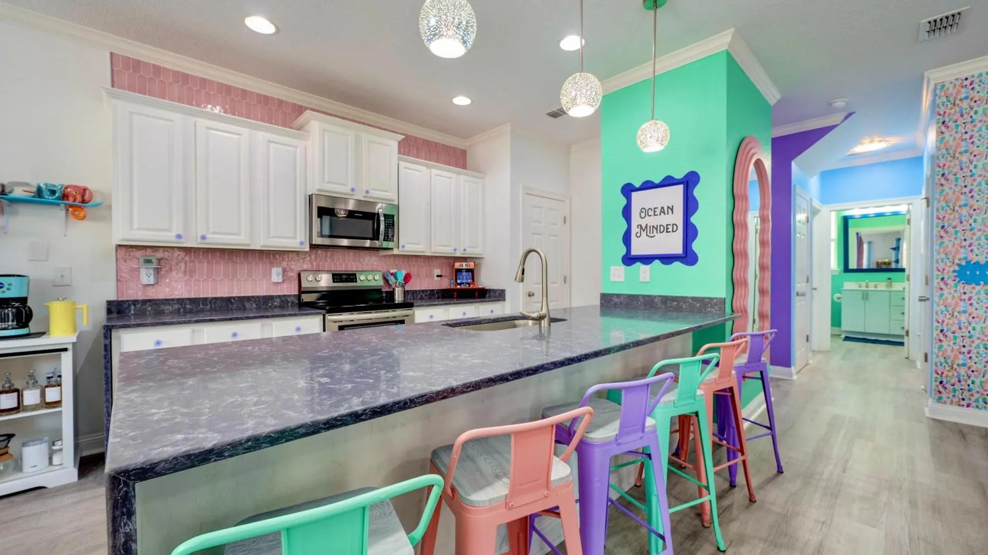 Walk2beach - Golf Cart - Arcades - Stocked Kitchen * Destin
