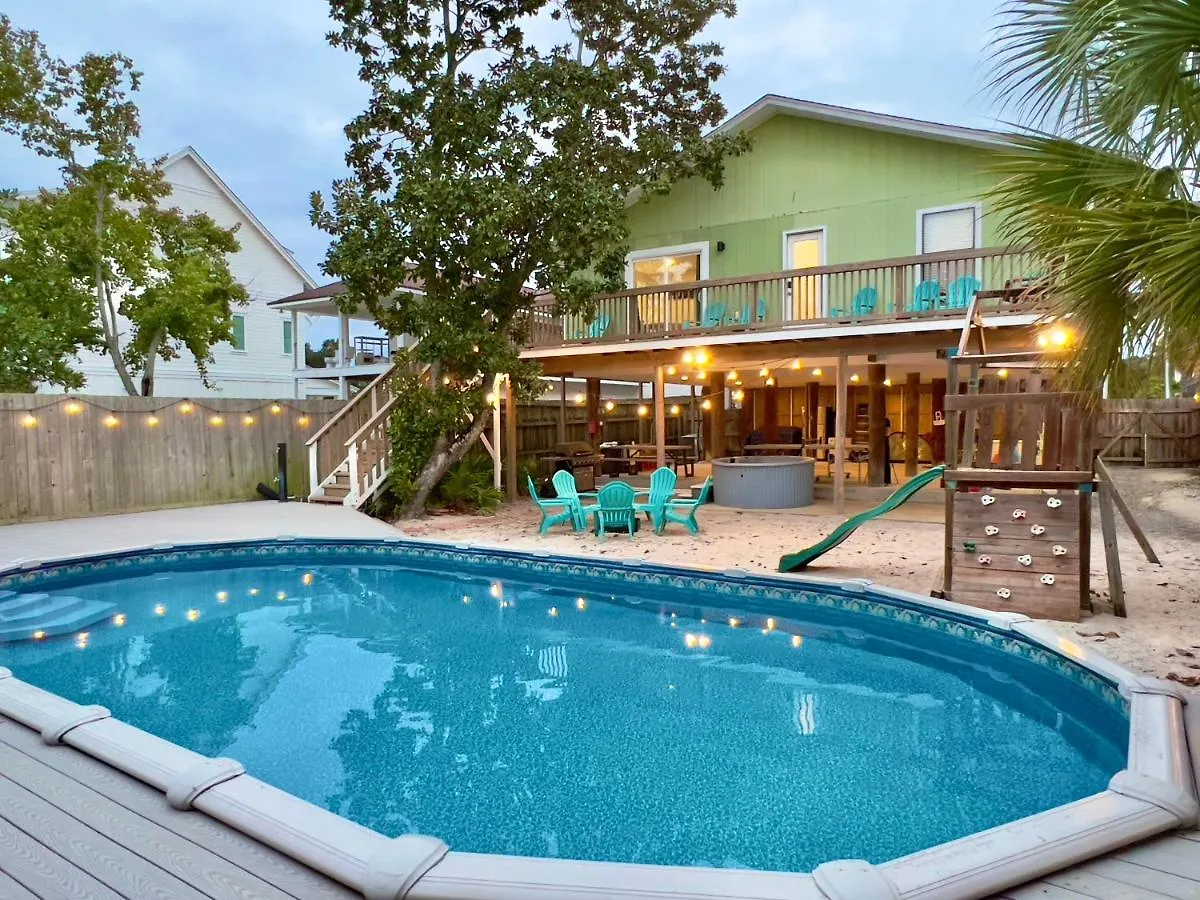 בית נופש Zula Vacation Home, Sleeps 16, Private Heated Pool, 4min Walk To The Beach, Pets Welcome, Fenced Yard דסטין