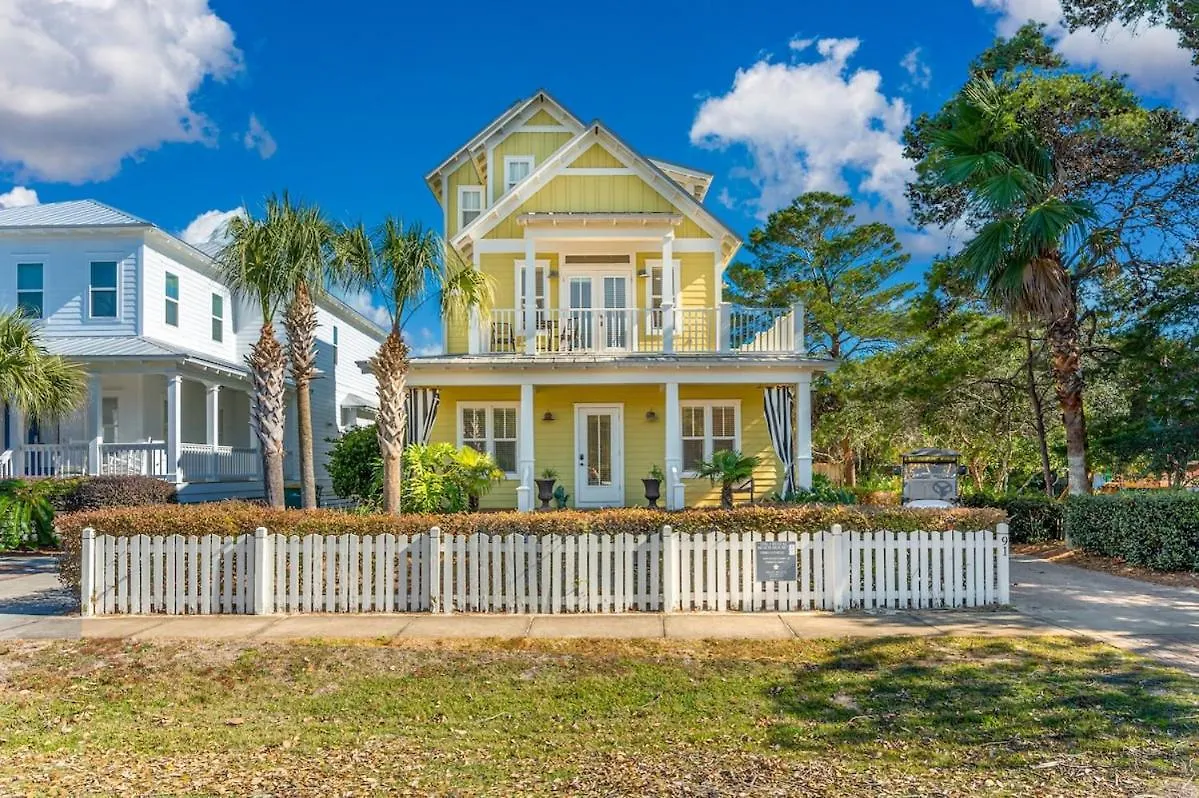 Yellow Pearl Pool Heat Golfcart Deals Steps2beach Holiday home Destin