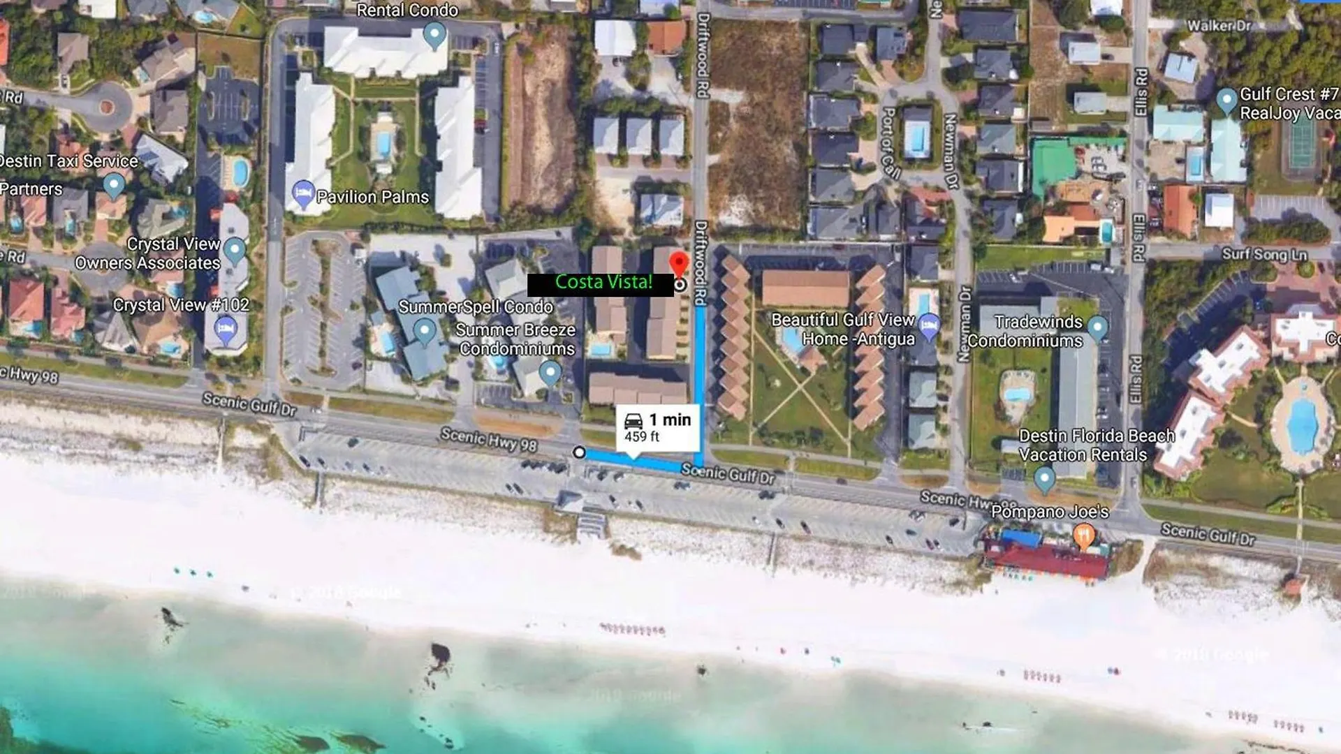 Costa Vista Townhouse #7 * Miramar Beach